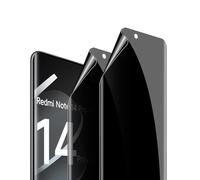 GEEMEE pour Xiaomi Poco X7/Redmi Note 14 Pro Plus/Redmi Note 14 Pro+/Redmi Note 14 Pro 5G Anti-Espion Protection, 2 Pièces Souple Anti-Espion TPU Protecteur D'écran Vie Privée Film De Protection