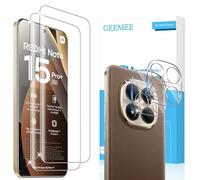 GEEMEE pour Xiaomi Redmi Note 15 Pro Plus/Note 15 Pro+ 5G/Poco M8 Pro 5G Verre Trempé, 2+2 Pièces Protection écran et Caméra Arrière Protecteur, Ultra Clair 9H Crystal Protection Ecran Anti-Rayures