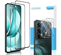 GEEMEE Verre Trempé avec Caméra Arrière Protecteur pour Realme C71, 2+2 Pièces 9H Dureté HD Film Vitre Trempé, sans Bulles Anti-Rayures Protecteurs d'écran