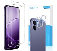 GEEMEE Verre Trempé pour OPPO A6x / A6k 4G / 5G,2 Pièces Protection Écran+ Caméra Arrière Protecteur,sans Bulles,Anti-Rayures,Ultra Résistant,9H Dureté