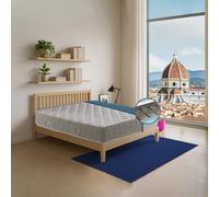 GEEMMA s.r.l. Matelas à ressorts double rigide 170 x 190 cm orthopédique, matelas à ressorts classiques Bonnell, réversible rigide/semi-rigide, haut 24 cm - MOD. MASSAGE.24