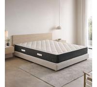 GEEMMA s.r.l. Matelas français 140 x 190 cm confortable mais qui ne chauffe pas | matelas orthopédique de 20 cm de haut contre les maux de dos | Fabriqué en Italie, hypoallergénique - Modèle Prime 20