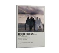 GEENUM Good Omens Poster de la série télévisée pour chambre à coucher, salon - Décoration murale esthétique - 30 x 45 cm - Style cadre