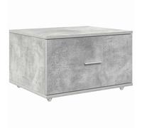GeenYuu Armoire à tiroirs avec roue en bois gris béton 55 x 45 x 33,5 cm Armoire de rangement compacte pour bureau, garage, cave avec espace de rangement et tiroir