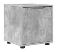 GeenYuu Armoire de salle de bain en bois gris béton 40,5 x 40 x 44 cm avec tiroir et compartiment de rangement, armoire de rangement moderne pour salle de bain, couloir, cave