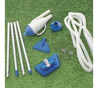 GeenYuu Aspirateur de Piscine Bestway AquaCrawl avec Perche Aluminium 2,24 m, 2 Buses interchangeables, Sac à débris réutilisable, Tuyau 6 m, Nettoyage Fond paroi Liner Spa Bassin