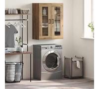 GeenYuu Buffet marron 69,5 x 34 x 90 cm, en matériau dérivé du bois, commode multi-usages avec 2 portes, armoire pour salon, salle à manger, bureau