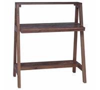 GeenYuu Bureau en bois massif recyclé marron 90 x 50 x 103 cm pour bureau à domicile et bureau avec étagère généreuse et construction stable idéal pour apprendre et écrire