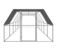 GeenYuu Cage d'extérieur en acier galvanisé 3 x 12 x 2 m avec toit en polyéthylène résistant à l'eau et serrure, idéale comme cage à petits animaux, clapier, cage à cochon d'Inde, cage à rongeurs et