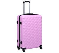 GeenYuu Chariot rigide rose ABS de 48 x 28 x 71 cm, léger et robuste, avec serrure TSA, 4 roues, poignée télescopique, extensible, idéal pour le vol, les affaires, le w nd et les vacances
