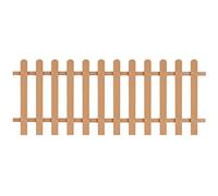 GeenYuu Clôture à piquets WPC marron 200x80 cm en composite bois-plastique robuste pour jardin extérieur, barrière décorative, palissade avec 12 lattes