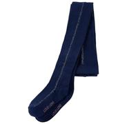 GeenYuu Collants pour enfant bleu marine en coton avec taille élastique et bandes pailletées, taille 116 pour filles et garçons, respirantes, résistantes, idéales pour la maternelle
