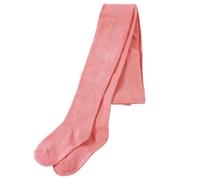 GeenYuu Collants pour enfant rose vieux en coton avec taille élastique, taille 116, pour filles et garçons, avec bandes pailletées Lurex, talon et orteils renforcés, respirantes pour maternelle