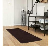 GeenYuu Coureur de Tapis Marsa Anthracite 50 x 200 cm en Polyester et PVC avec Dos antidérapant, Tapis Moquette Lavable pour Couloir Chambre Salon Bureau, Protection Sol et Absorption des bruits