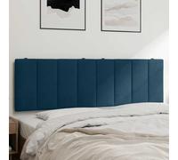 GeenYuu Coussin de tête de lit Hanko Bleu Velours 160 cm rembourré Mousse avec Fixation Murale pour Chambre Adulte Enfant décor Mural Confortable et Soutien Dossier