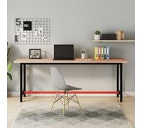 GeenYuu Dessus de bureau bois massif de hêtre 200x55x2,5 cm plateau table surface panneau bureau repas cuisine salon salle à manger terrasse support rénovation meuble