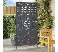 GeenYuu Écran de confidentialité Anthracite en acier robuste 100 x 50 x 180 cm, panneau brise-vue décoratif pour jardin terrasse extérieur, séparation modulable pour intimité et protection