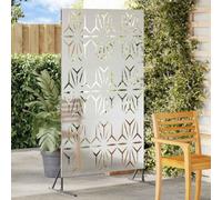 GeenYuu Écran de confidentialité gris en acier 100 x 50 x 180 cm panneau brise vue jardin terrasse extérieur occultation séparation protection intimité décoratif rigide