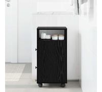 GeenYuu Ensemble de mobilier de Salle de Bain Chêne Noir en Bois d'ingénierie avec tiroir, étagère, Rangement Mural, Meuble Compact pour Organiser Armoire, casier, vestiaire, Placard, Bureau