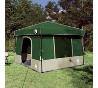GeenYuu Ensemble de tentes Camping 2 pièces Vert en Taffetas et Tissu léger Pliable avec Arceau et moustiquaire, Montage Facile, idéal randonnée, Bivouac, Excursion en forêt et Montagne
