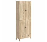GeenYuu Ensemble mobilier Salon 2 pcs en Bois d'ingénierie 66 x 34,5 x 95 cm avec Armoire Murale et Buffet pour Rangement Polyvalent Chambre Bureau Salle à Manger