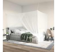 GeenYuu Filet Anti-moustiques pour lit Blanc 220x200x210 cm 3 pièces en Polyester 156 Mailles avec Ouverture Cousue Protection Insecte Moustique intérieur Sommeil Confortable