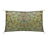 GeenYuu Filet de Camouflage Vert 1,5 x 3 m en Polyester Oxford avec Sac de Rangement, résistant à l'eau et aux UV, léger et Compact pour Chasse tir Observation et Protection en extérieur