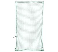 GeenYuu Filet de remorque avec corde en caoutchouc vert - 2,7 x 1,5 m - En polypropylène - Pour remorque, voiture, SUV, camion et porte-bagages - Résistant aux intempéries, aux UV et aux déchirures