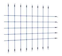 GeenYuu Filet d'escalade en polyéthylène - 200 x 150 cm - Bleu - Corde d'escalade d'extérieur pour enfants - Stable et sûr - Idéal pour le sport, l'alpinisme, l'escalade et l'escalade sur les arbres