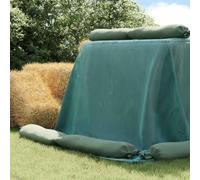 GeenYuu Housse de silo verte en polyéthylène haute densité 12 x 5 m, indéchirable et résistante aux UV, idéale pour l'élevage des animaux, l'agriculture, le pâturage, l'écurie et la couverture de