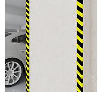 GeenYuu Lot de 2 protections de bords jaunes et noires - 6 x 2 x 101,5 cm - En polyuréthane autocollant - Pour bords plats - Protection des murs - Piliers - Parking - Entrepôt - Réduit le risque de