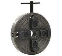 GeenYuu Mandrin à 4 mâchoires avec emmanchement M33 en acier 100 mm Plage de serrage 15-138 mm pour tours, atelier, travail du bois, travail du métal, avec t force de serrage élevée