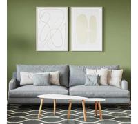 GeenYuu Peinture murale verte 2,5 l - Impression murale intérieure - Séchage rapide - Lavable - Faible odeur - Haut pouvoir couvrant pour salon, cuisine, salle de bain - Durable - Facile à nettoyer