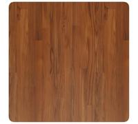 GeenYuu Plateau de table carré marron foncé en bois de chêne massif 70 x 70 x 2,5 cm pour table à manger, bureau, cuisine, salon, bureau, établi, table de bricolage, rénovation