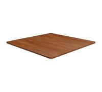 GeenYuu Plateau de table carré marron foncé en bois de chêne massif 80 x 80 x 1,5 cm Surface traitée pour table à manger, bureau, cuisine, salon, bureau, établi, rénovation