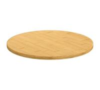 GeenYuu Plateau de table en bambou Ø 50 x 1,5 cm - Plan de travail de cuisine, table basse, plateau de meubles, plateau de table d'écriture et de salle à manger pour salon et salle à manger, bureau
