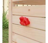 GeenYuu Prises d'escalade intérieures et extérieures Rouges 2 pcs 100 x 67 x 43 mm en polypropylène ergonomiques pour Mur de grimpe Enfant Adulte entraînement motricité
