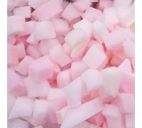 GeenYuu Rembourrage en mousse déchiquetée en polyuréthane, 18 kg, rose, matériau de remplissage pour pouf, coussins, projets de rembourrage, bricolage, couture, doux et indéformable, avec ouate de