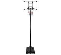 GeenYuu Support de basket-ball transparent en polycarbonate réglable en hauteur de 280 à 350 cm avec pied stable et roulettes autonomes pour jeux et entraînement en intérieur et extérieur