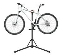 GeenYuu Support de réparation de vélo Pliable réglable en Acier 92-152 cm avec mâchoires rotatives 360°, Plateau magnétique, Barre télescopique, idéal Atelier Garage Appartement