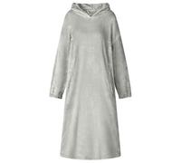 GeenYuu Sweat à capuche gris en flanelle douce, taille S, avec grande poche et capuche extra chaude pour des heures confortables à la maison, idéal comme vêtement de détente et combinaison de loisirs