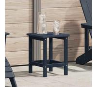 GeenYuu Table d'appoint Bleu Marine en polyéthylène 38 x 38 x 46 cm pour Jardin terrasse Balcon Patio Repas Pique-Nique apéritif mobilier extérieur