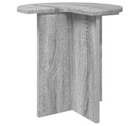 GeenYuu Table d'appoint gris Sonoma Ø 39 x 38 cm Table basse, table de chevet, table de canapé, étagère pour salon, chambre à coucher, couloir, balcon, peu encombrante et polyvalente