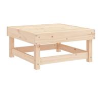GeenYuu Tabouret de jardin en pin massif - 61 x 60,5 x 30 cm - Furniture d'extérieur robuste avec design à lattes - Pour terrasse, salon de jardin - Combinable de manière modulaire - Charge maximale