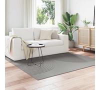 GeenYuu Tapis carré Galati Gris 200 x 200 cm en Polyester Doux antidérapant pour Salon, entrée, terrasse, intérieur et extérieur, Facile à Nettoyer et Absorbant Le Bruit