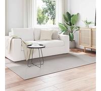GeenYuu Tapis de Surface rectangulaire LUGO crème 200 x 140 cm en Polyester Doux antidérapant pour Salon Chambre Couloir Bureau intérieur extérieur Confortable et Lavable