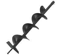 GeenYuu Tarière en acier 150 mm avec tige de raccordement de 20 mm, compatible avec perceuse et visseuse sans fil, outil durable pour le montage, la plantation d'arbres, la construction de rue et