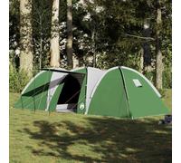 GeenYuu Tente familiale à dôme Verte en Polyester 185T avec Tapis Sol Robuste pour 8 Personnes, légère, Pliable, avec Montage Facile, arceaux Pare-Soleil