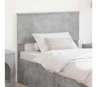 GeenYuu Tête de lit en béton gris 90 cm en bois - Tête de lit moderne - Durable - Montage facile - Forme rectangulaire - Élégance simple pour chambre à coucher