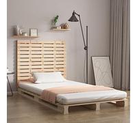 GeenYuu Tête de lit Murale en Bois de pin Massif 96x3x91,5 cm Panneau décor Mural Support Dossier pour Chambre Adulte Enfant ado avec Fixation Montage Facile